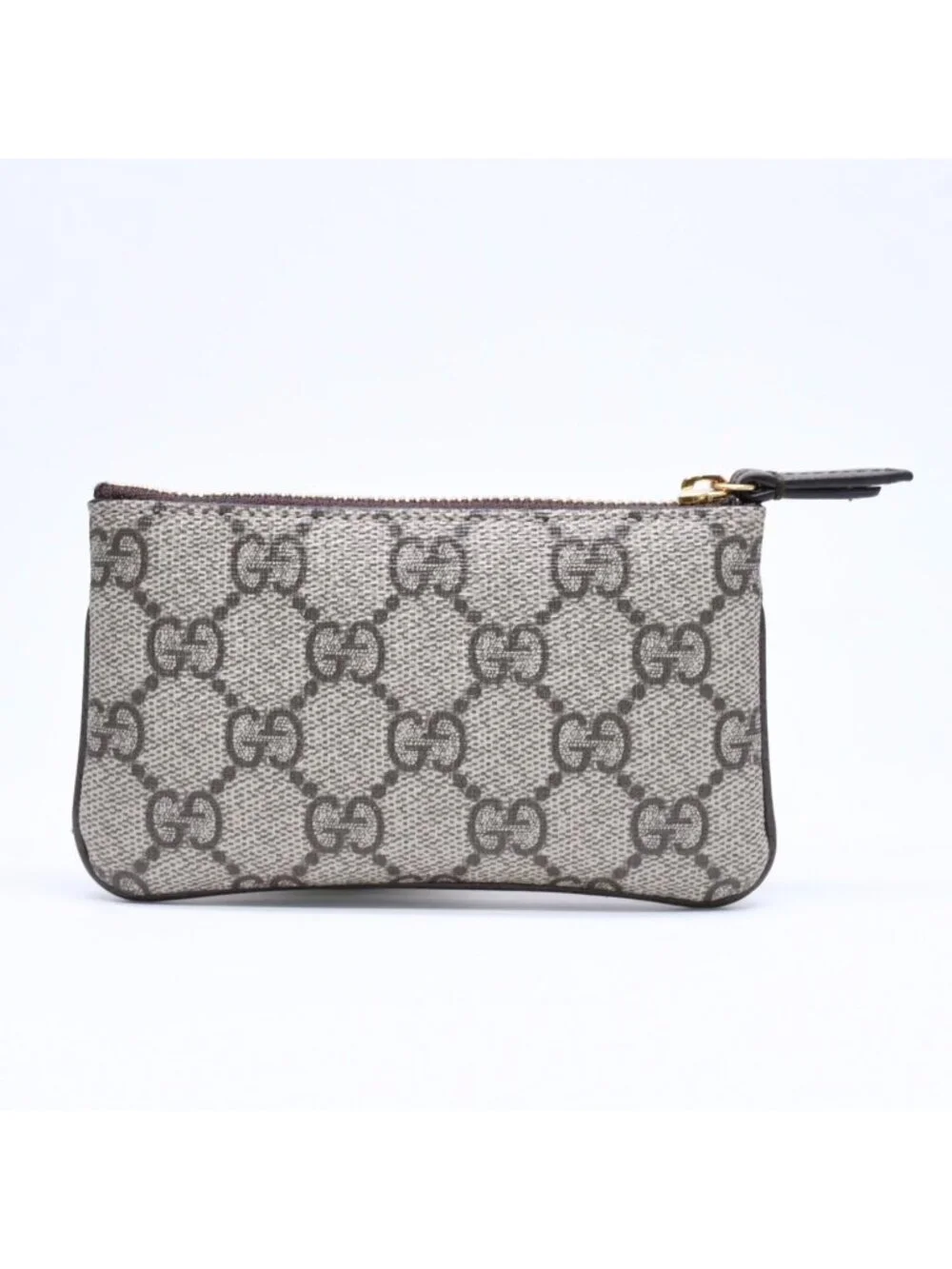 Gucci Coin Purse Case GG Pattern Canvas Gold